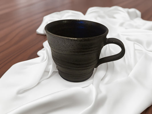 modern mug black Mino ware