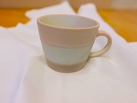 3 Line Mug pink  Mino ware