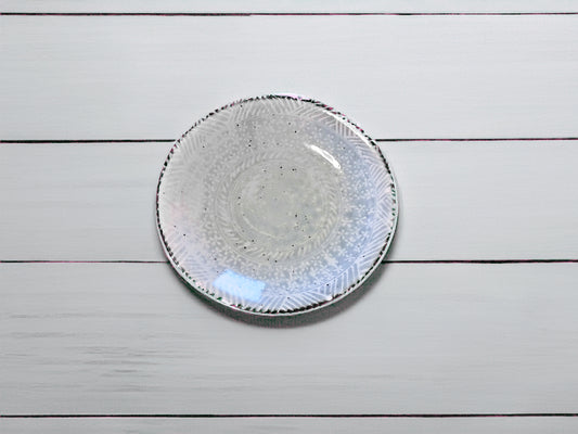 mishimakohiki small plate Mino ware