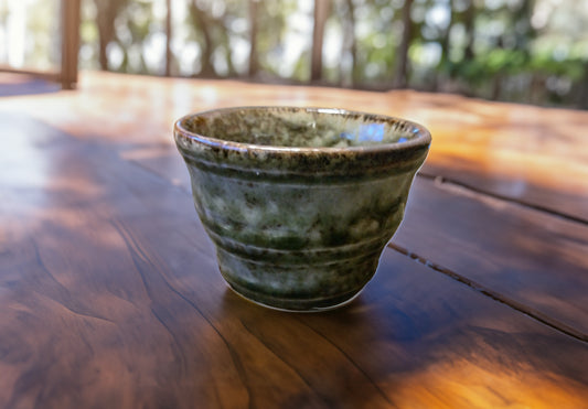 irabo soba bowl green Mino ware