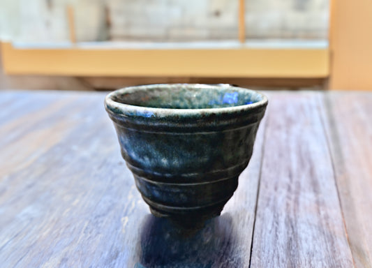 irabo soba bowl blue Mino ware