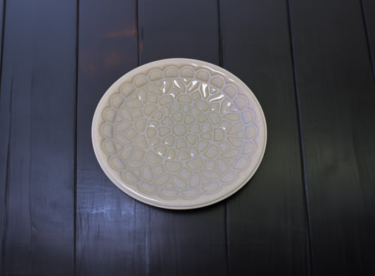 lace small plate white Mino ware