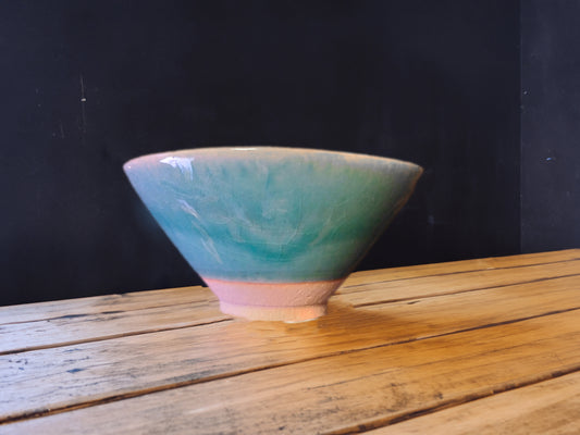 Turkish blue Matcha bowl Mino ware